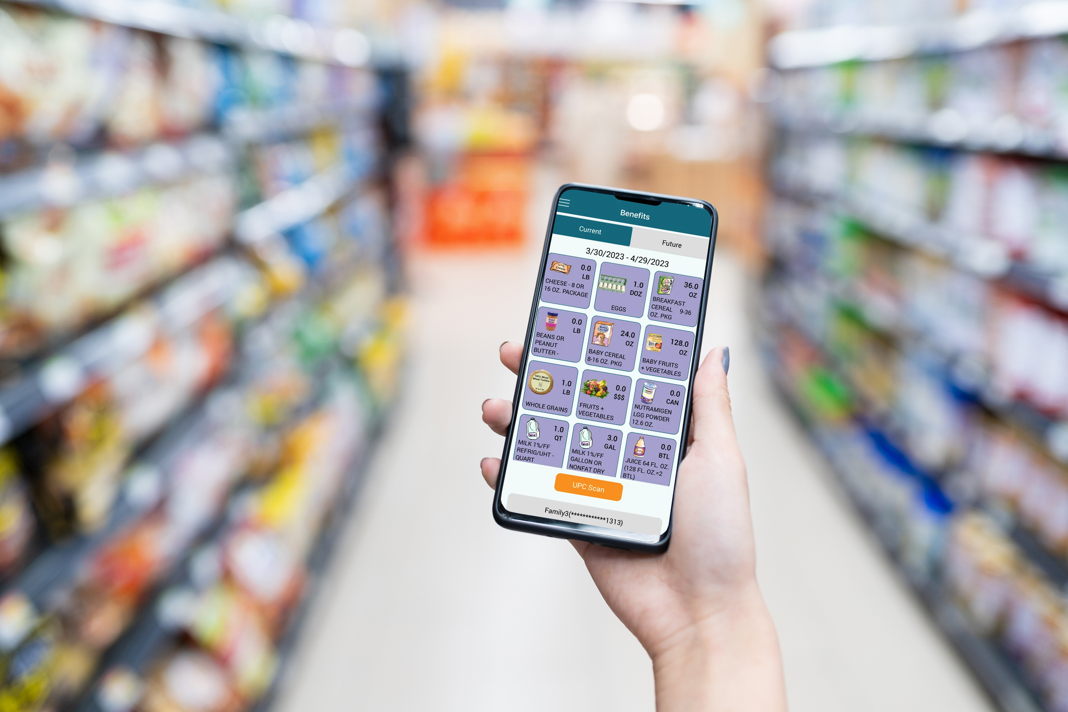 Women using WIC app on a smartphone